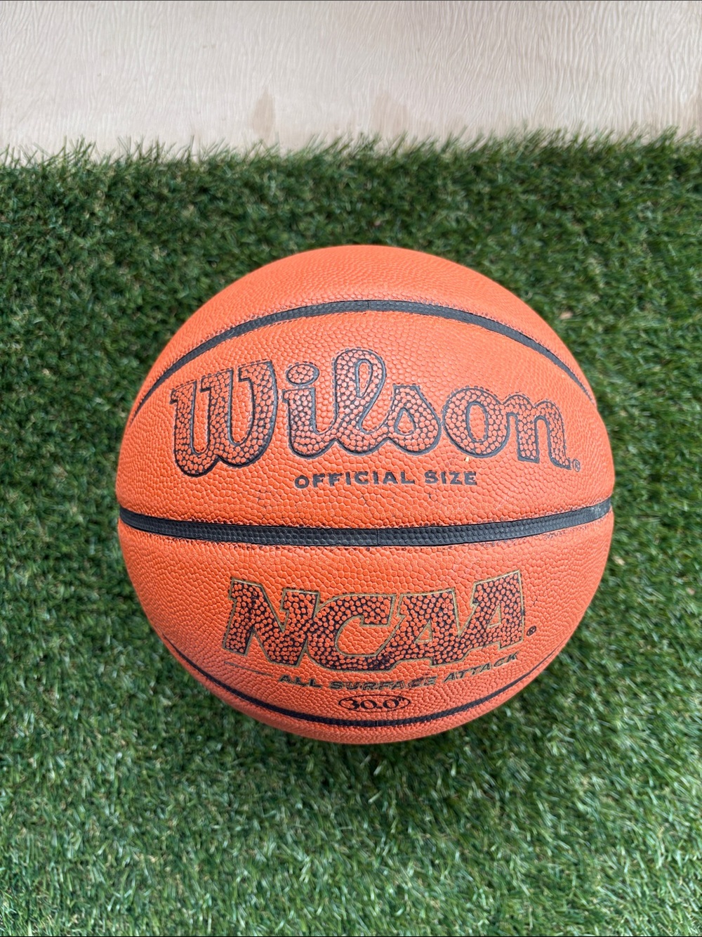 Wilson Orange Basketball with Black Accents